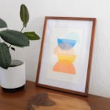 "candy moons" - Original Painting in multicolor by Carrie Moradi