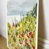 "Seaside Serenity Walk #01" - Original Painting in multicolorassorted-colors by Lucrecia Caporale