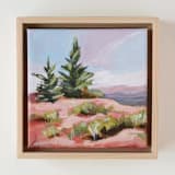 "Pink Colorado Monument landscape" - Original Painting in multicolor by Weronika Zubek
