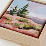 "Pink Colorado Monument landscape" - Original Painting in multicolor by Weronika Zubek