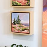 "Pink Colorado Monument landscape" - Original Painting in multicolor by Weronika Zubek