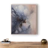 "Beyond Limitations" - Original Painting in blue by Christa
