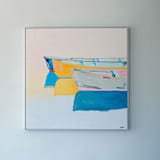 "Rowmance" - Original Painting in multicolor by Kathryn Kelly
