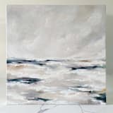 "Amber Sunrise" - Original Painting in beige by Nicoletta Savod