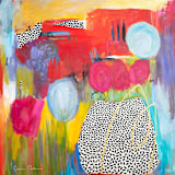 "Blossom And Be Beautiful" - Original Painting in multicolorassorted-colors by CONNIE COLLUM