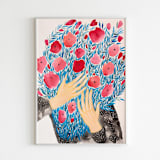 "Bouquet original painting" - Original Painting in multicolorassorted-colors by Alexandra Dzh