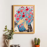 "Bouquet original painting" - Original Painting in multicolorassorted-colors by Alexandra Dzh