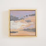 "Orange Sunset" - Original Painting in orange by Shina Choi