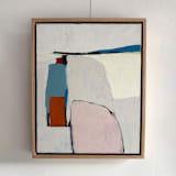 "Quiet Company" - Original Painting in gray by Karyn Denten