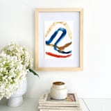 "Primary Lines 3" - Original Painting in multicolor by Mary Gaspar