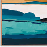 "Mustard Seascape" - Original Painting in multicolor by Caryn Owen