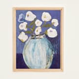 "A New Beginning" - Original Painting in blue by CONNIE COLLUM