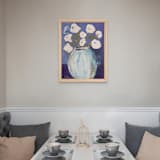 "A New Beginning" - Original Painting in blue by CONNIE COLLUM
