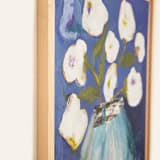 "A New Beginning" - Original Painting in blue by CONNIE COLLUM