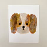 "Cavalier King Charles Spaniel" - Original Painting in brown by Amy Mullen