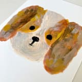 "Cavalier King Charles Spaniel" - Original Painting in brown by Amy Mullen