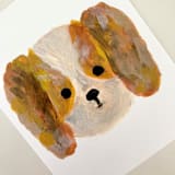 "Cavalier King Charles Spaniel" - Original Painting in brown by Amy Mullen