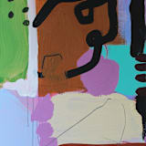"Pickle Flavor Jelly Beans II" - Original Painting in multicolor by Nicole Simms