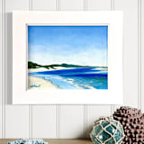 ""Azure Bliss" Original Framed Oil Painting" - Original Painting in blue by Mary Hills Powell