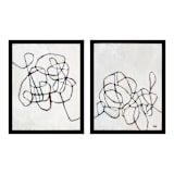 "Entangled" - Original Painting in black by Wendy Keller