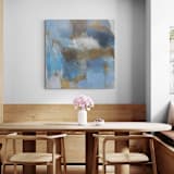 "Oceanside" - Original Painting in blue by Alix Baldwin