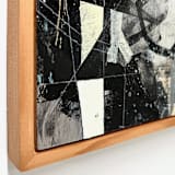 "Reassembled II" - Original Painting in black by Kristi Visser