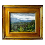 "The Smokies" - Original Painting in blue by Kat Roberts