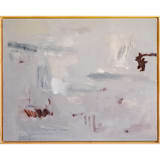 "Lingering Gray Traces" - Original Painting in gray by Shina Choi