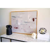 "Lingering Gray Traces" - Original Painting in gray by Shina Choi