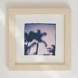 "Twilight Palms" - Original Painting in blue by Kamala Nahas