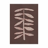 "Knotted Leaves #2" - Original Painting in brown by Alisa Galitsyna