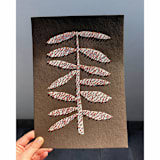 "Knotted Leaves #2" - Original Painting in brown by Alisa Galitsyna