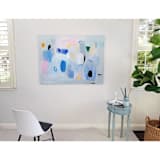 "Golden rain" - Original Painting in blue by Shina Choi