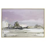 "Mauve Sky Coastal" - Original Painting in pink by Shina Choi