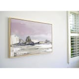 "Mauve Sky Coastal" - Original Painting in pink by Shina Choi
