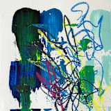 "garden path" - Original Painting in multicolor by bari wieselman schulman