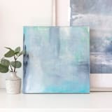 "Sea Smoke" - Original Painting in blue by Julia Contacessi