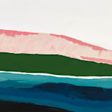 "Pink Seascape Series" - Original Painting in pink by Caryn Owen
