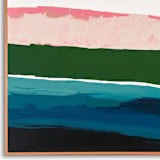 "Pink Seascape Series" - Original Painting in pink by Caryn Owen