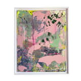 "Backyard Be-Ing" - Original Painting in pink by Jessalin Beutler