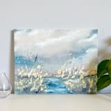 "Yellow meadow" - Original Painting in multicolorassorted-colors by Lindsay Megahed