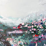 "As the Memories and Seconds Pass By Coastal Wildflower Painting" - Original Painting in multicolor by Jocelyn Elizabeth