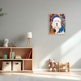 "Luna" - Original Painting in multicolorassorted-colors by CONNIE COLLUM