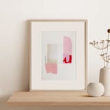 "Series 5 No.2 With Gratitude" - Original Painting in pink by Francesca Iannaccone