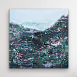 "All I Know Is Don't Let Go Coastal Wildflower Painting" - Original Painting in multicolor by Jocelyn Elizabeth
