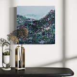 "All I Know Is Don't Let Go Coastal Wildflower Painting" - Original Painting in multicolor by Jocelyn Elizabeth