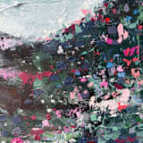 "All I Know Is Don't Let Go Coastal Wildflower Painting" - Original Painting in multicolor by Jocelyn Elizabeth