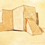 "New Mexico Architecture 1" - Original Painting in multicolorassorted-colors by Dana Williamowsky