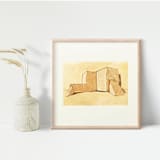 "New Mexico Architecture 1" - Original Painting in multicolorassorted-colors by Dana Williamowsky