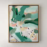 "Let It Flow" - Original Painting in green by Amy Early